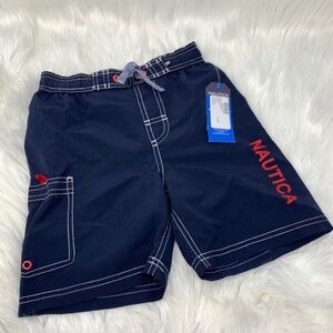 Nautica Blue Anchor elastic waist Swim Trunk